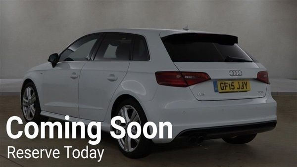 White Used 2015 Audi A3 Sportback S-Line Hatchback | £9,988 (Fair price) - Image 1/1