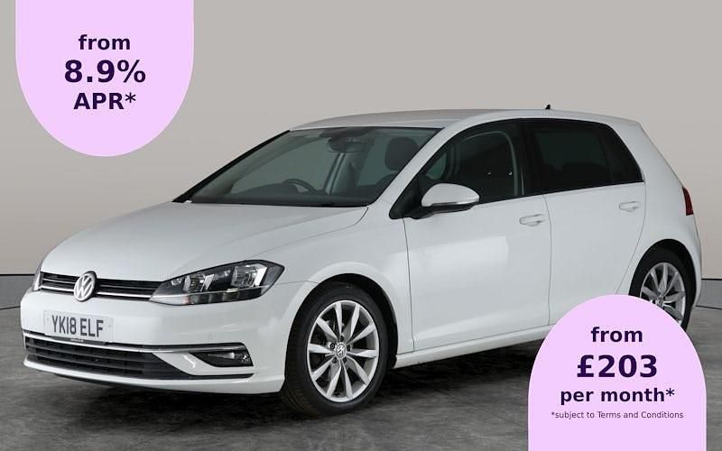 White Used 2018 VW Golf VII GT Hatchback | £11,966 (Fair price) - Image 1/1