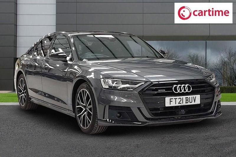 Grey Used 2021 Audi A8 Black Edition Sedan | £32,599 (Fair price) - Image 1/4