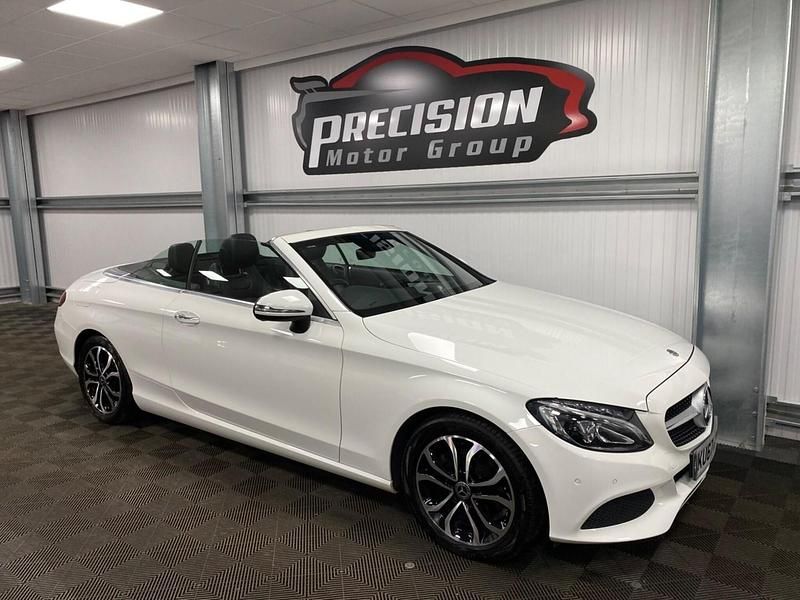 Used Mercedes C220 Premium Plus 170 HP (125 kW) 2017 White Cabriolet
