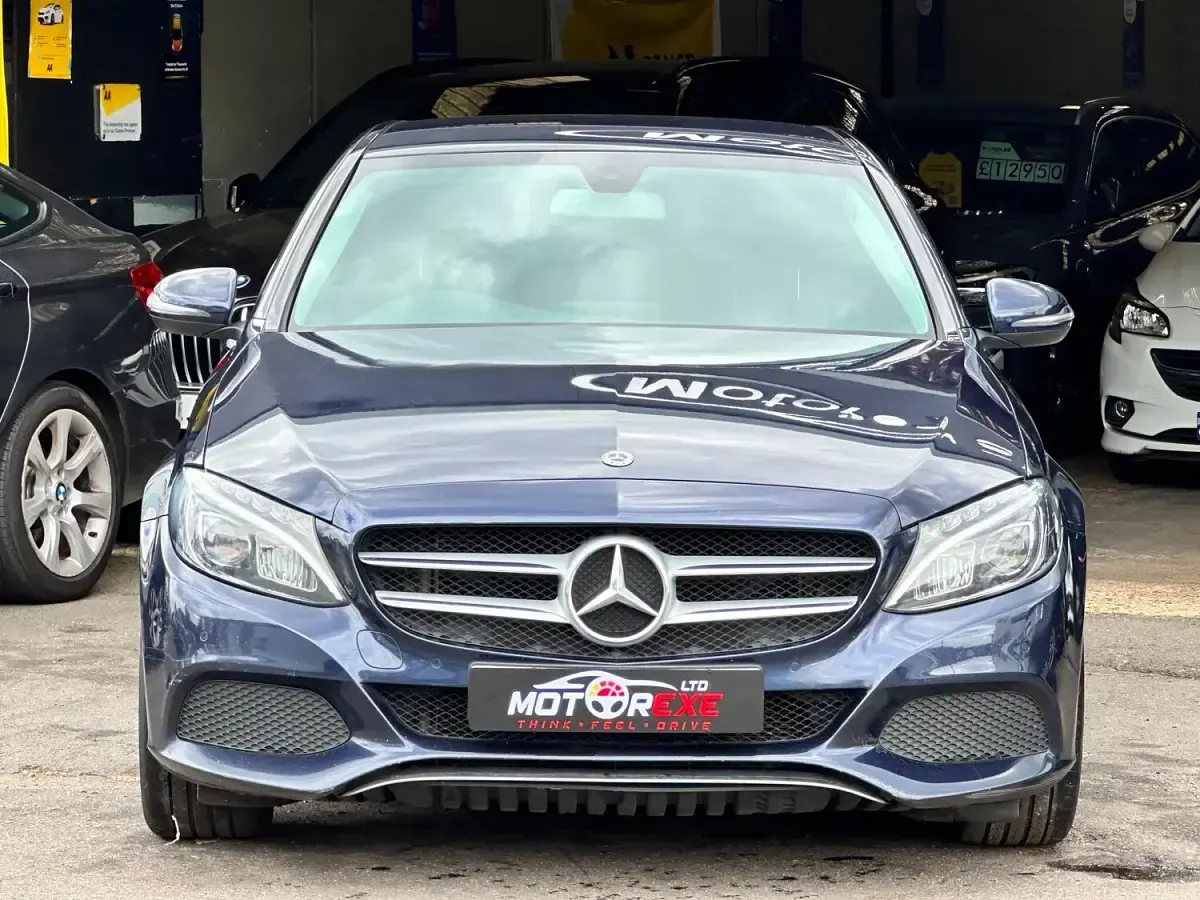 Used Mercedes C200 184 HP (135 kW) 2017 Blue Sedan