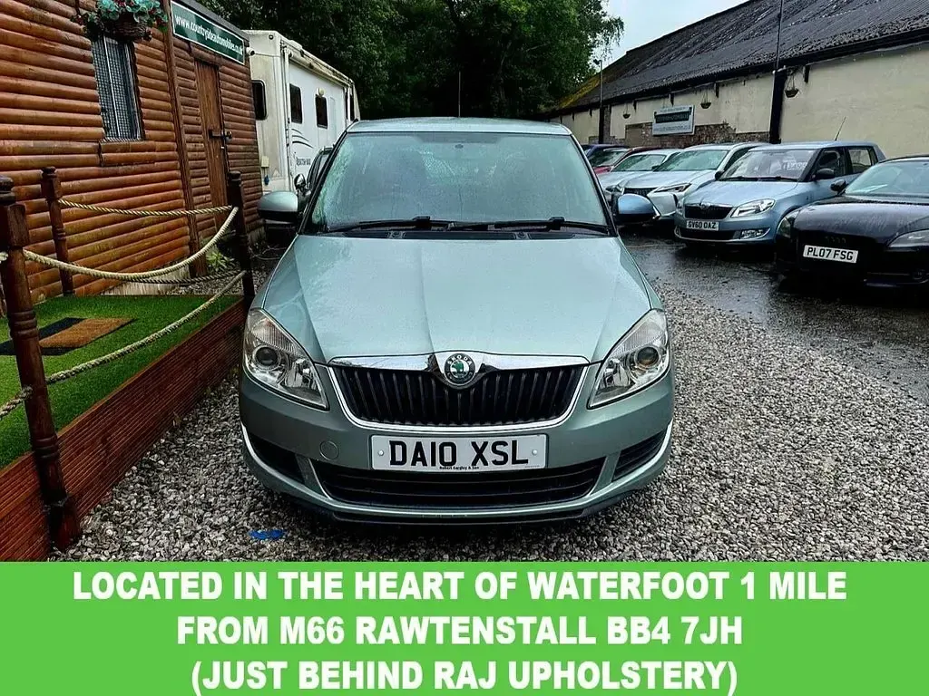 Used Skoda Fabia SE 69 HP (50 kW) 2010 Green Hatchback