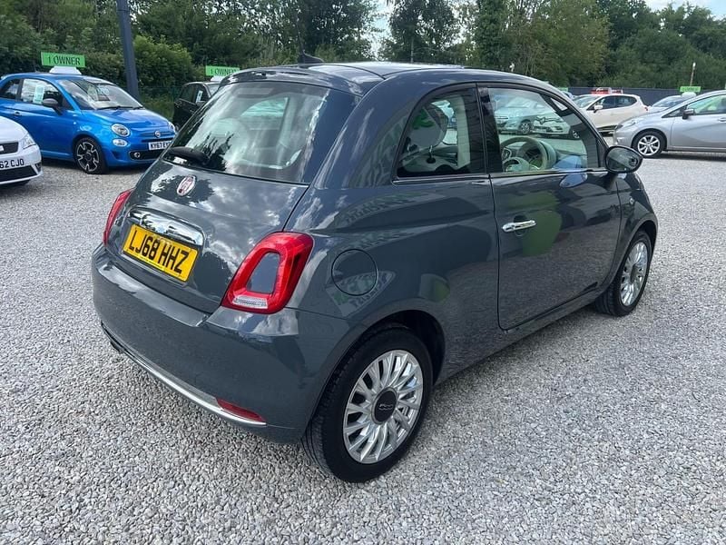 Used Fiat 500 Lounge 69 HP (50 kW) 2018 Grey Hatchback