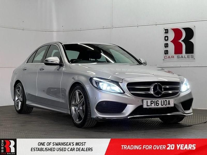 Used Mercedes C200 AMG line 184 HP (135 kW) 2016 Silver Sedan