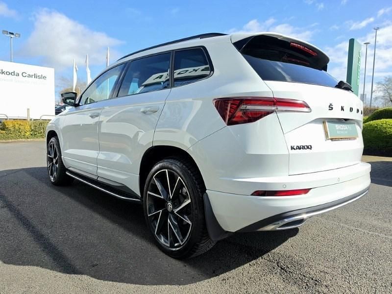 Used Skoda Karoq SportLine 150 HP (110 kW) 2023 White SUV