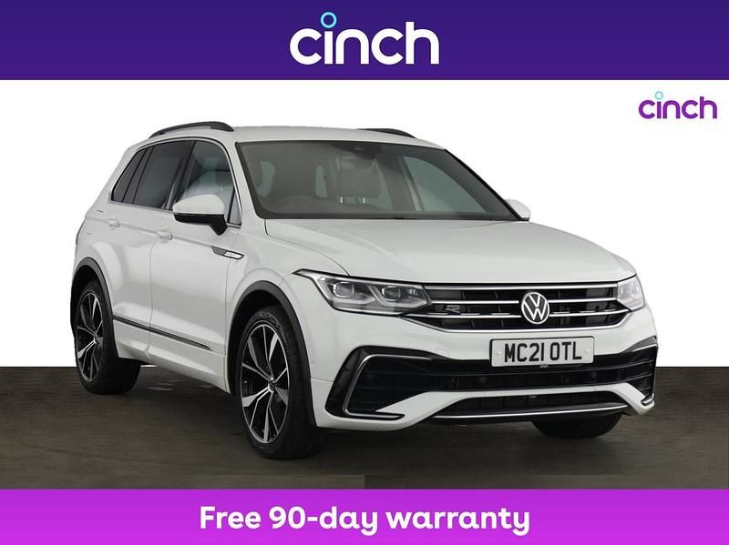White Used 2021 VW Tiguan R-line SUV | £22,349 (Good price) - Image 1/3