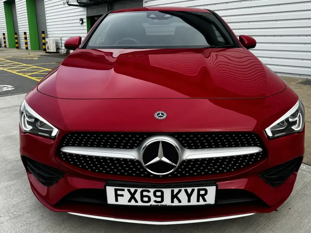 Used Mercedes CLA220 AMG line 190 HP (139 kW) 2019 Red Sedan