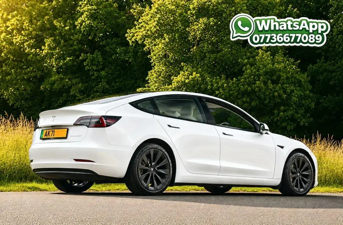 Used Tesla Model 3 Long Range AWD 82 kW (112 HP) 2021 White Sedan