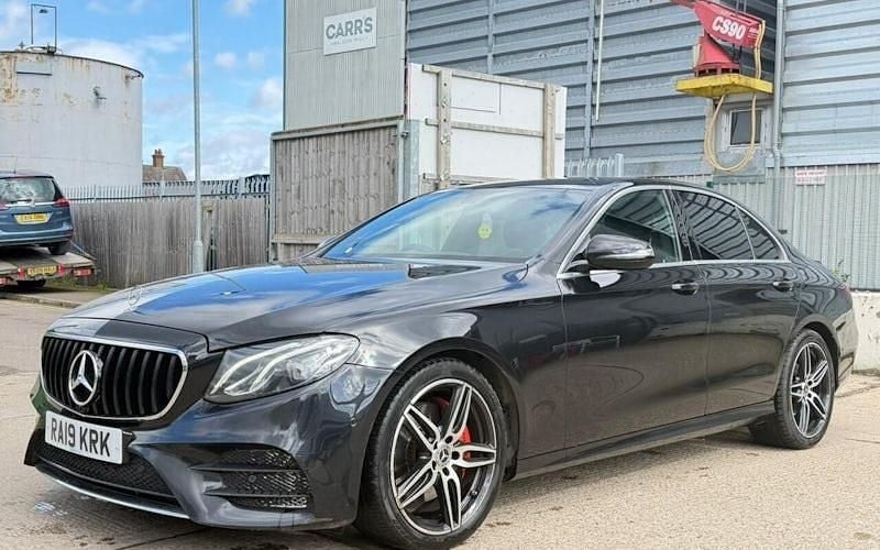 Used Mercedes E220 AMG line 194 HP (142 kW) 2019 Black Sedan