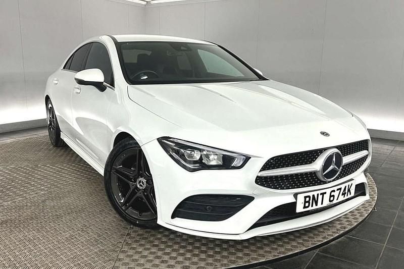Used Mercedes CLA180 AMG line 136 HP (100 kW) 2020 White Sedan
