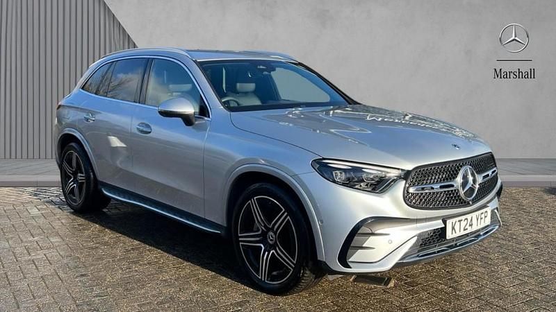 Metallic paint hightech silver Used 2024 Mercedes GLC300 AMG Line Premium SUV | £41,980 (Fair price) - Image 1/4