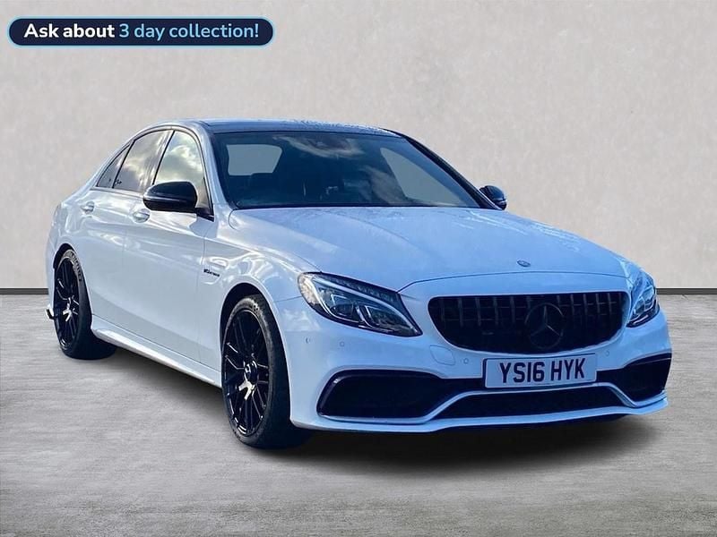 White Used 2016 Mercedes C63 AMG Premium Sedan | £25,999 (Fair price) - Image 1/4