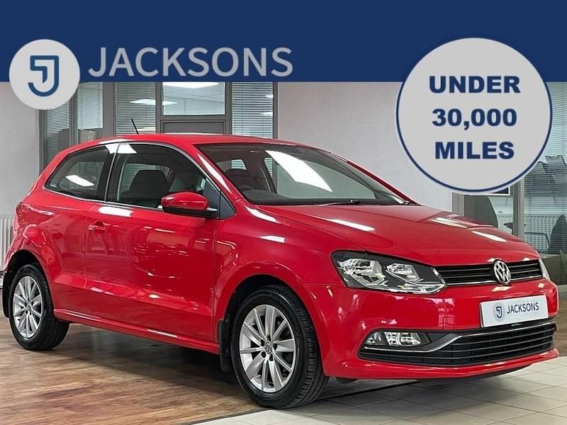 Red Used 2015 VW Polo SE Hatchback | £9,580 (Fair price) - Image 1/3