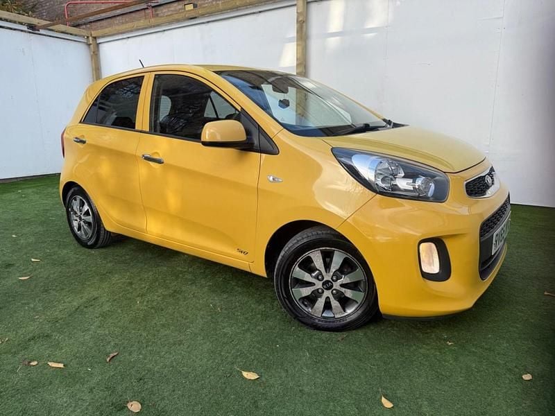 Used Kia Picanto 68 HP (50 kW) 2015 Yellow Hatchback