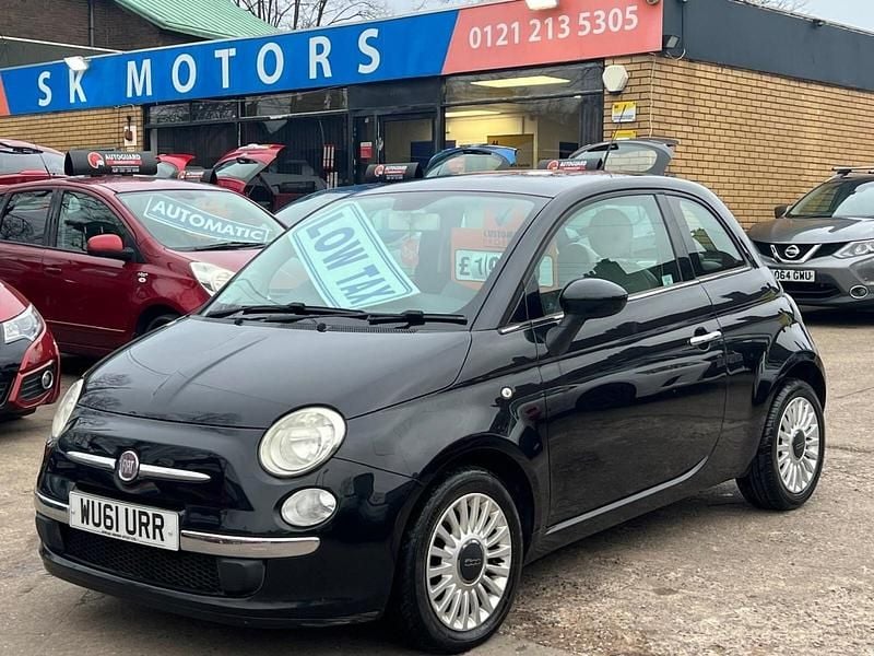 Used Fiat 500 Lounge 69 HP (50 kW) 2011 Black Hatchback