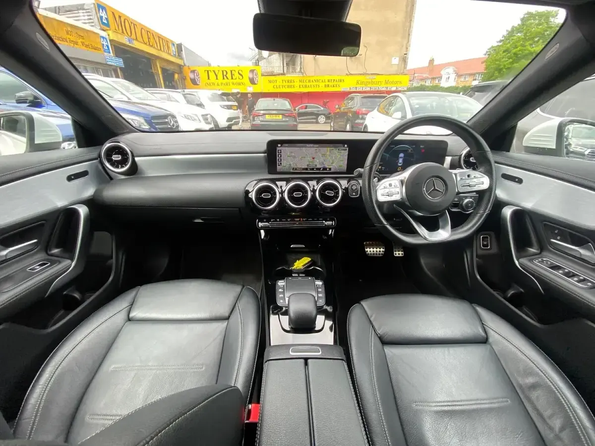 Used Mercedes CLA200 AMG line 2021 White Coupe