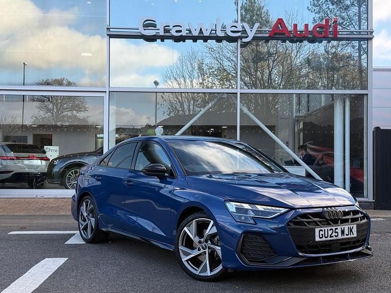 Blue Used 2025 Audi A3 Black Edition Sedan | £27,990 (A bit pricey) - Image 1/4