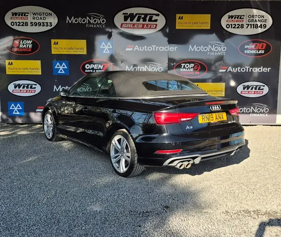 Used Audi Cabriolet S-Line 150 HP (110 kW) 2019 Black Cabriolet