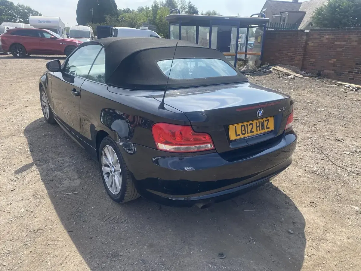 Used BMW 118 Cabriolet 2012 Black Cabriolet