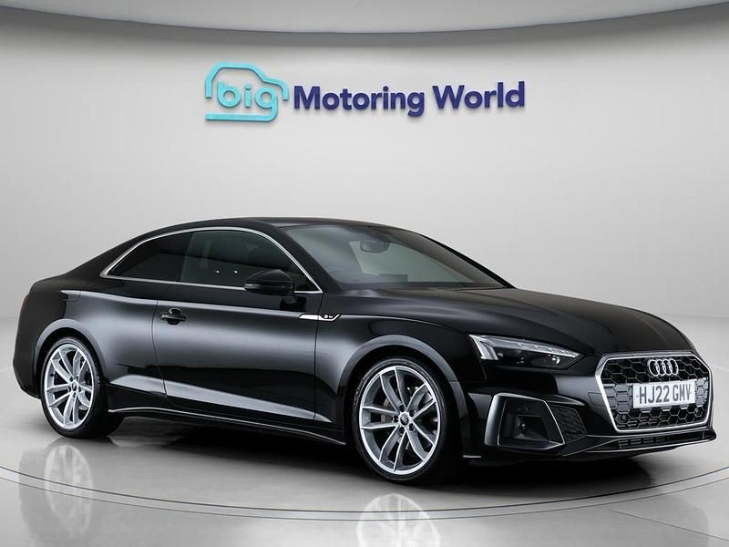 Black Used 2022 Audi A5 S-Line Coupe | £24,700 (Good price) - Image 1/4