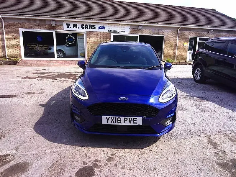 Used Ford Fiesta ST-Line 100 HP (73 kW) 2018 Blue Hatchback