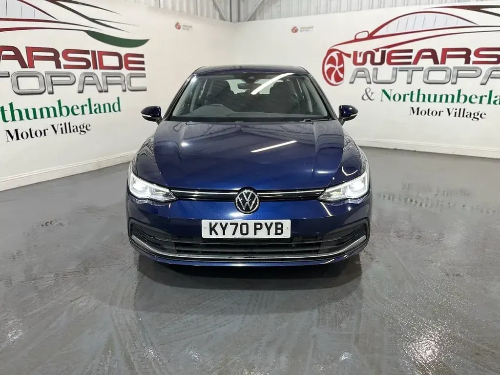 Used VW Golf VIII Style 150 HP (110 kW) 2020 Blue Hatchback