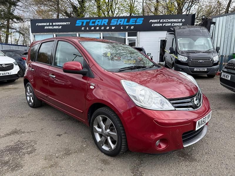Used Nissan Note N-TEC 110 HP (80 kW) 2010 Red Hatchback