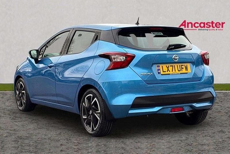Used Nissan Micra Acenta 91 HP (66 kW) 2021 Blue Hatchback