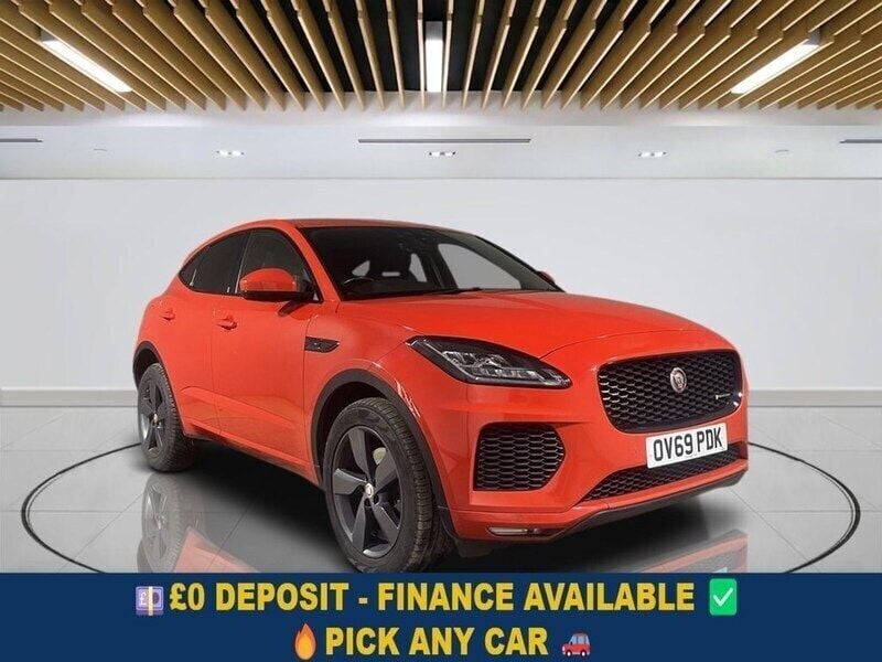 Red Used 2019 Jaguar E-Pace Chequered Flag SUV | £17,149 (Fair price) - Image 1/3