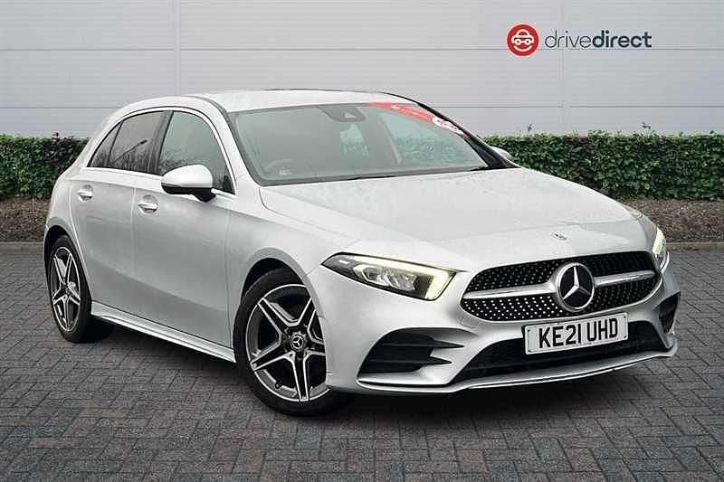 Used Mercedes A150 AMG line 150 HP (110 kW) 2021 Silver Hatchback