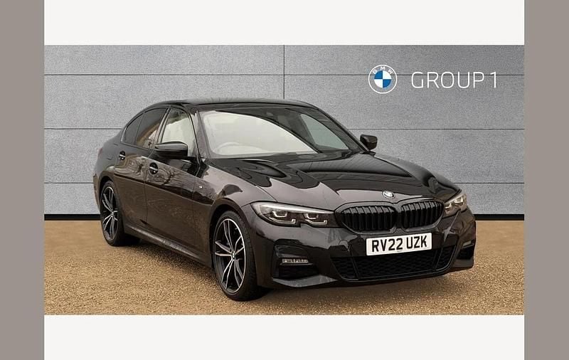 Black Used 2022 BMW 320e M Sport Sedan | £27,495 (Fair price) - Image 1/4