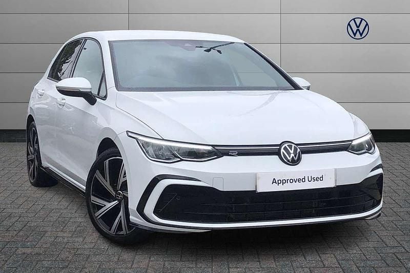 White Used 2023 VW Golf VIII R-line Hatchback | £21,749 (A bit pricey) - Image 1/4