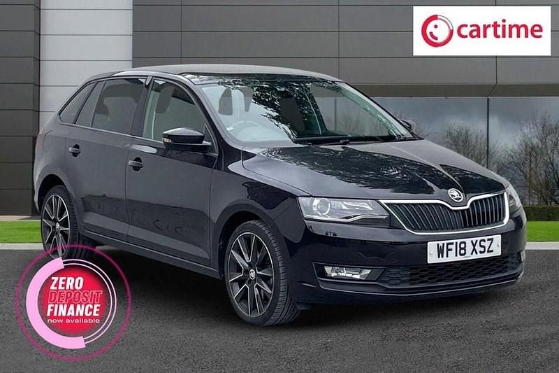 Black Used 2018 Skoda Rapid Sport Hatchback | £8,499 (Fair price) - Image 1/4