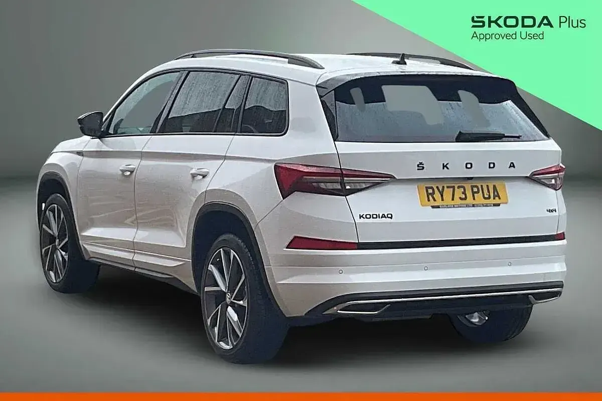 Used Skoda Kodiaq SportLine 150 HP (110 kW) 2024 White SUV