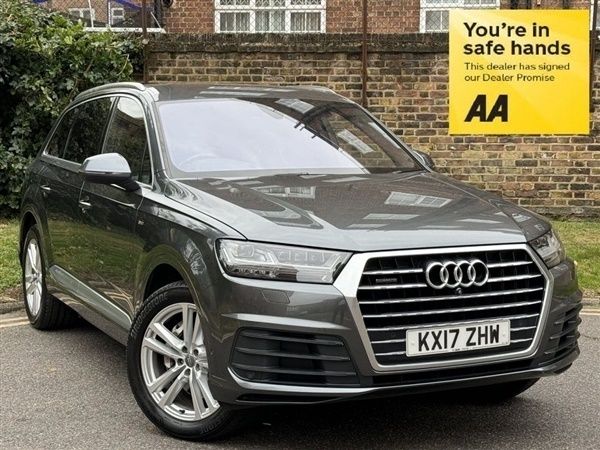 Grey Used 2017 Audi Q7 S-Line SUV | £25,990 (Good price) - Image 1/1