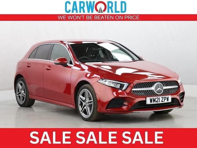 Red Used 2021 Mercedes A250 AMG line Hatchback | £18,367 (Good price) - Image 1/3