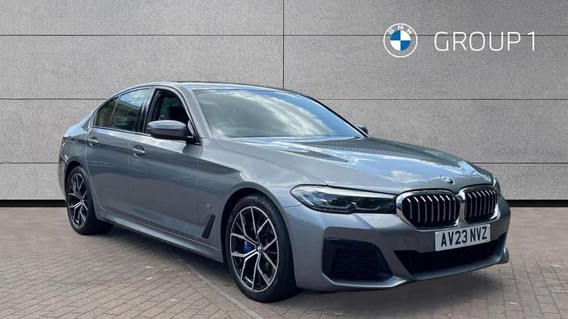 Skyscraper grey metallic Used 2023 BMW 530 M Sport Sedan | £37,991 (Expensive) - Image 1/4