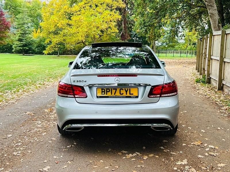 Used Mercedes E350 AMG line 258 HP (189 kW) 2017 Silver Coupe
