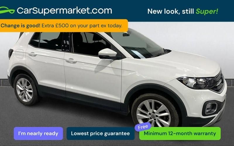 Used VW T-Cross Active 110 HP (80 kW) 2021 White SUV