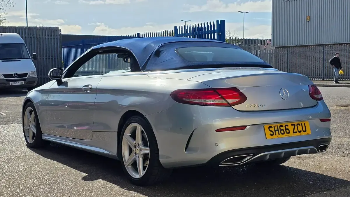 Used Mercedes C220 AMG line 2016 Silver Cabriolet