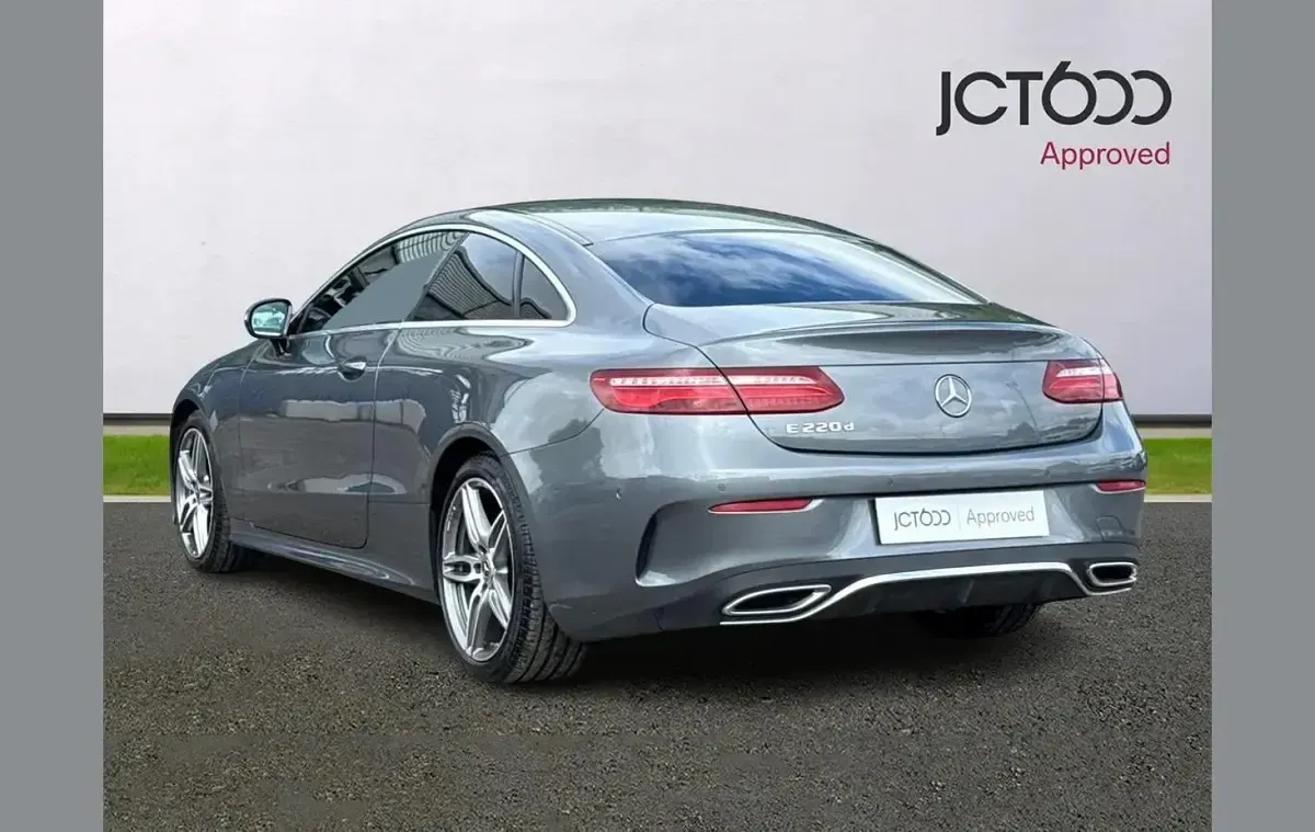 Used Mercedes E220 AMG line 191 HP (140 kW) 2019 Grey Coupe
