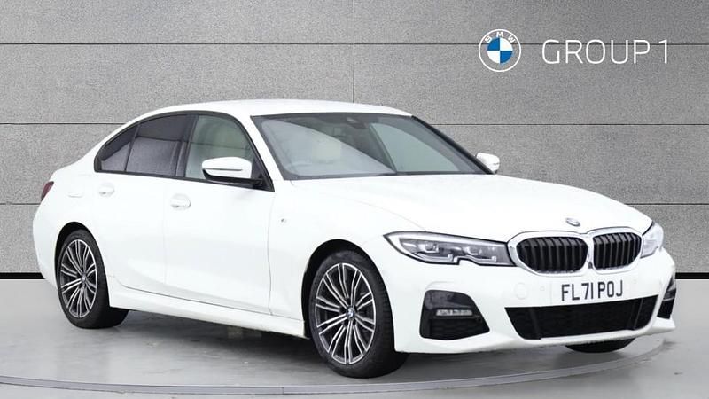 White Used 2021 BMW 320 M Sport Sedan | £20,750 (Good price) - Image 1/4