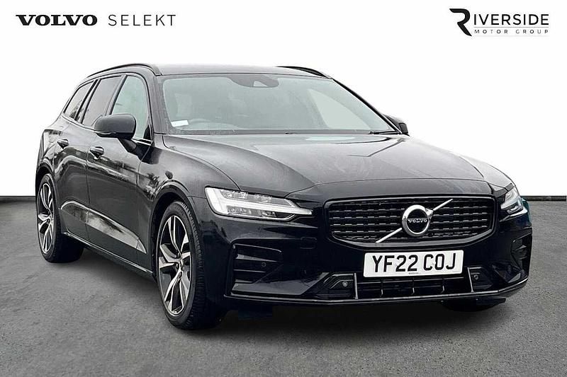 Black Used 2022 Volvo V60 R-Design Estate | £23,290 (Fair price) - Image 1/4