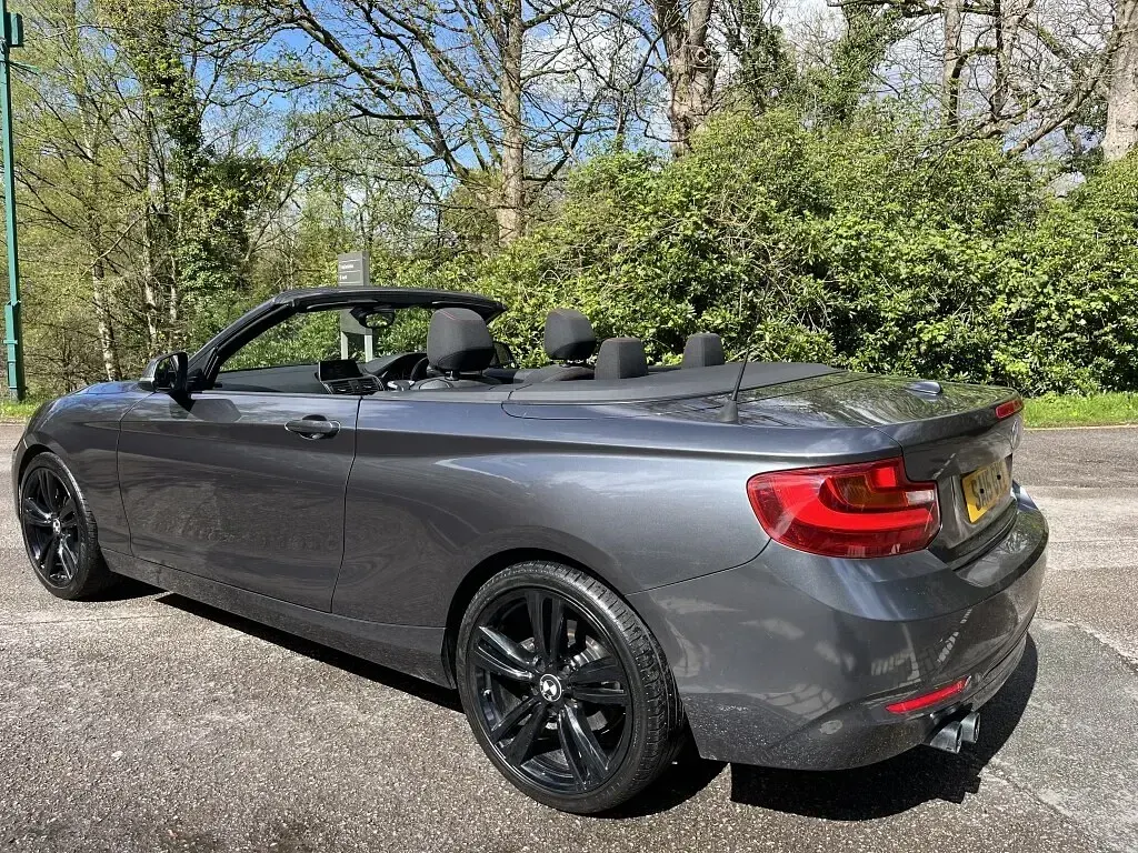 Usado BMW 220 Sport Line 190 CV (139 kW) 2015 Gris Descapotable