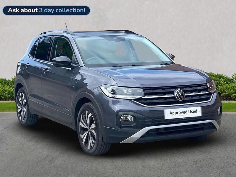 Grey Used 2022 VW T-Cross Black Edition SUV | £17,030 (Fair price) - Image 1/4