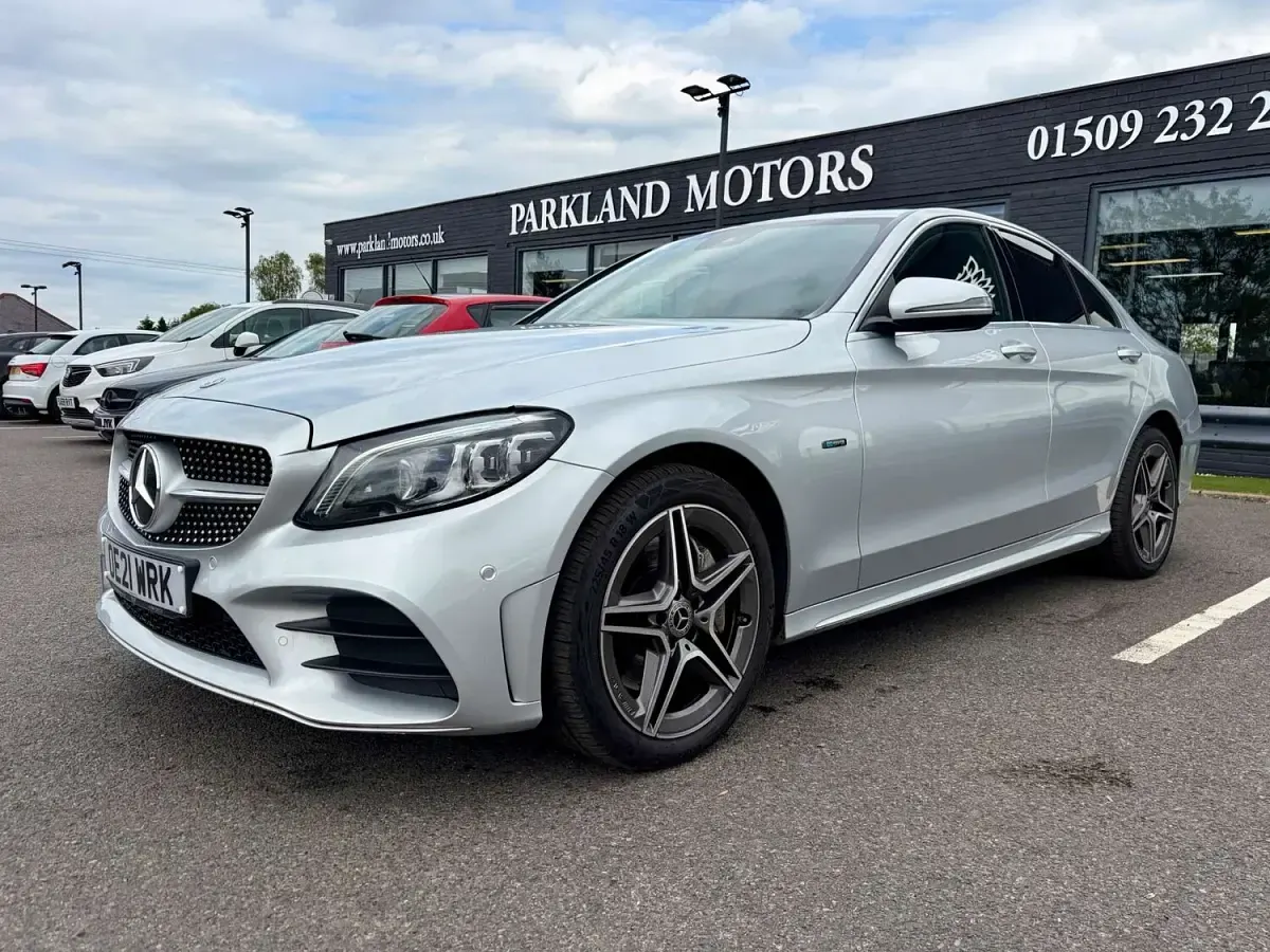 Used Mercedes C300e AMG line 2021 Silver Sedan