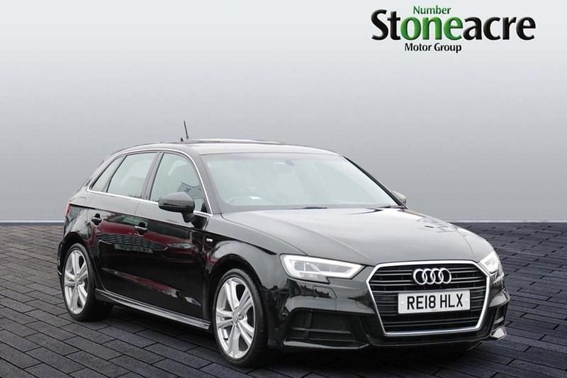 Black Used 2018 Audi A3 S-Line Hatchback | £12,495 (Super price) - Image 1/1