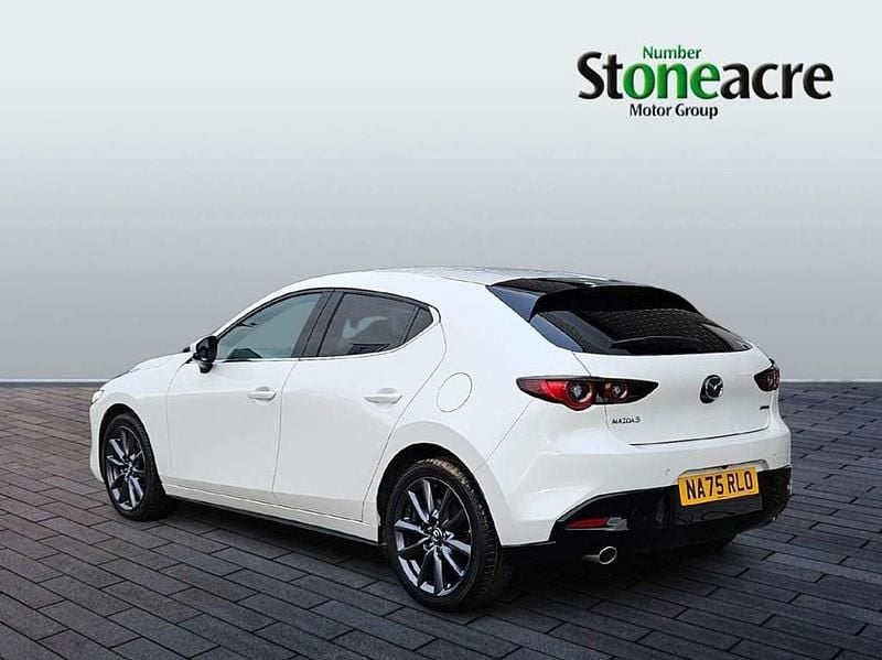 New Mazda 3 Exclusive-Line 186 HP (136 kW) 2025 White Hatchback