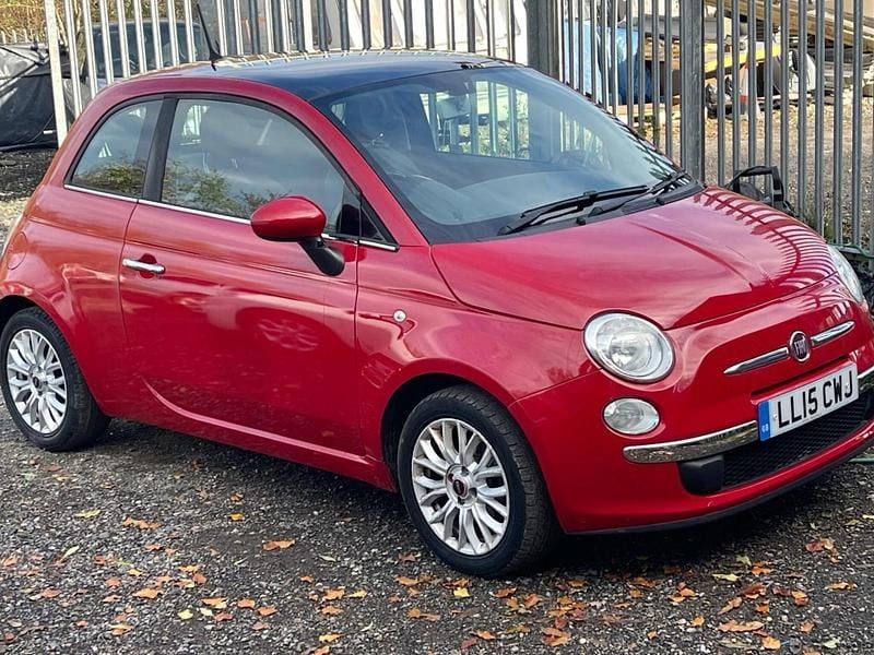 Red Used 2015 Fiat 500 Lounge Hatchback | £4,190 (Super price) - Image 1/4