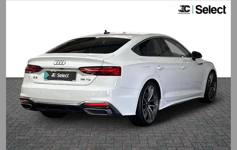 Used Audi A5 Sportback S-Line 161 HP (118 kW) 2023 White Hatchback